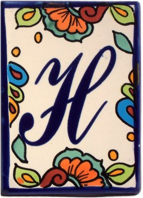 Hacienda Talavera Tile Letters