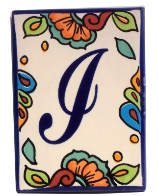 Hacienda Talavera Tile Letters