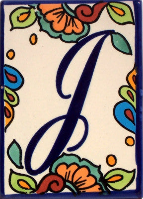 Hacienda Talavera Tile Letters