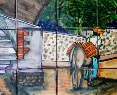 Ped Bridge Talavera Tile Mural