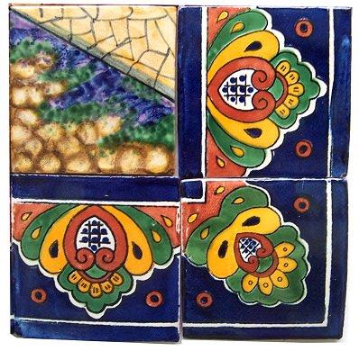 Volcano Clay Talavera Tile Mural