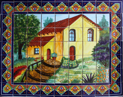 La Casita Clay Talavera Tile Mural