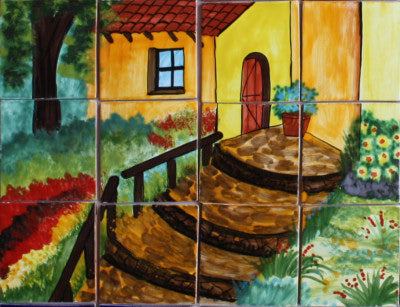 La Casita Clay Talavera Tile Mural