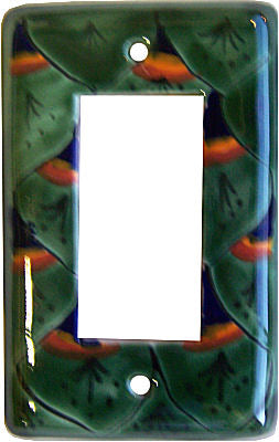 Peacock Talavera Single Decora Switchplate