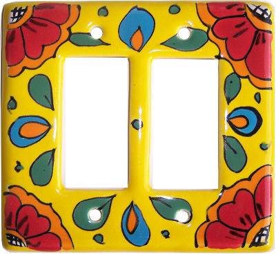 Canary Talavera Double GFI Switchplate