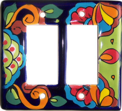 Rainbow Talavera Double Decora Switchplate