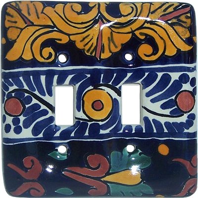 Marigold Talavera Double Toggle Switch Plate