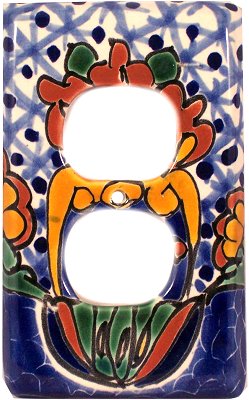Turtle Talavera Single Outlet Switch Plate