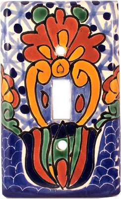 Turtle Talavera Single Toggle Switch Plate