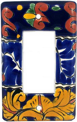 Single Decora Marigold Talavera Switch Plate