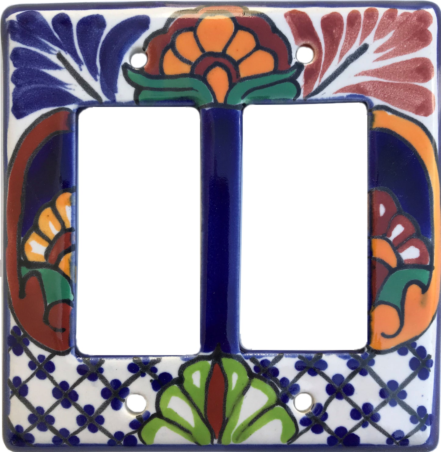 Mantel Talavera Double GFI Rocker Switchplate