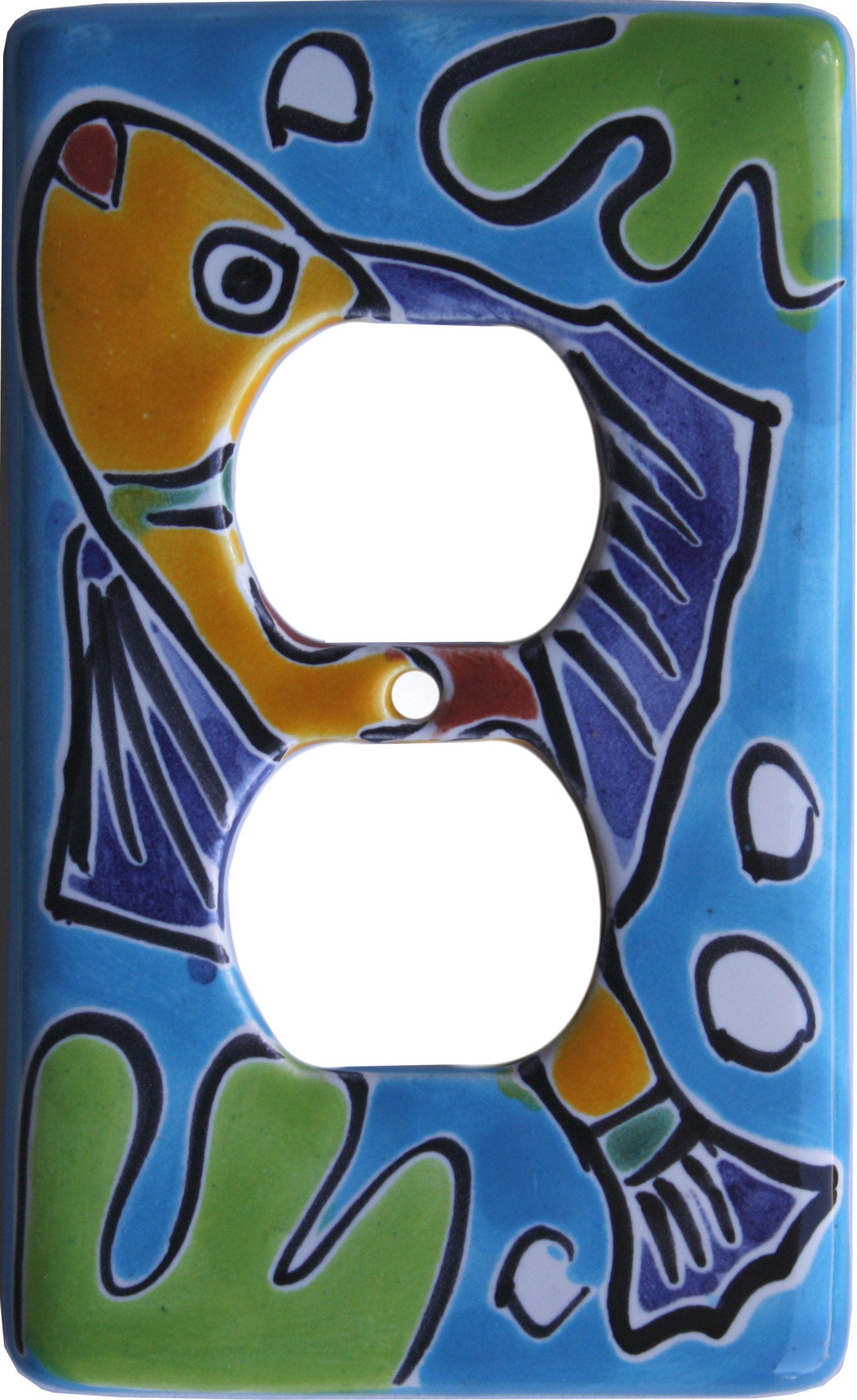 Aqua Fish Talavera Ceramic Switch Outlet