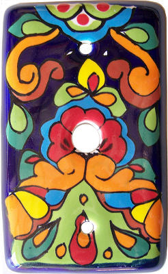 Rainbow Talavera TV Cable Plate