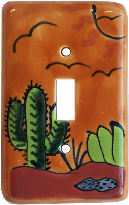 Desert Talavera Single Toggle Switch Plate
