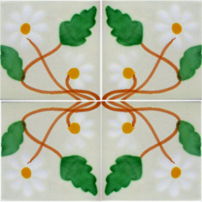 Amaryllis Talavera Mexican Tile