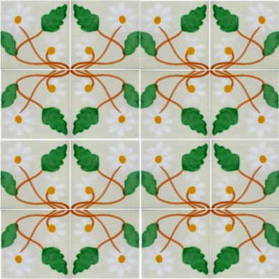Amaryllis Talavera Mexican Tile
