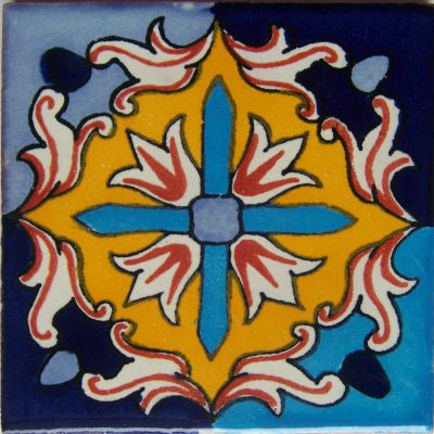 Aqua Fire Talavera Mexican Tile