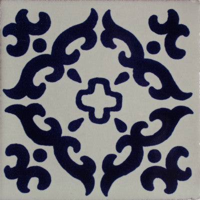 Blue Barroco Talavera Mexican Tile