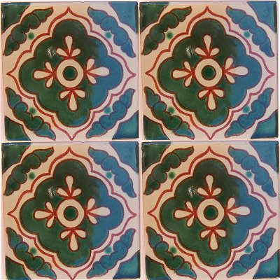 Green Toledo Talavera Mexican Tile
