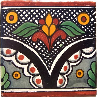 Black Arc Talavera Mexican Tile