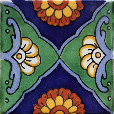 Green Sea Talavera Mexican Tile