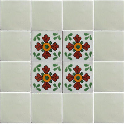 Green Seville Talavera Mexican Tile
