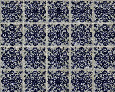 Blue Web Talavera Mexican Tile