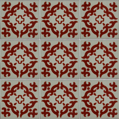 Terracotta Barroco Talavera Mexican Tile
