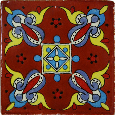 Terracotta Oasis Talavera Mexican Tile