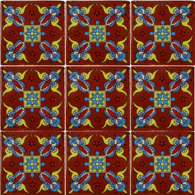 Terracotta Oasis Talavera Mexican Tile