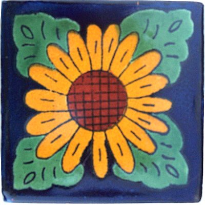 Sunflower Talavera Mexican Tile