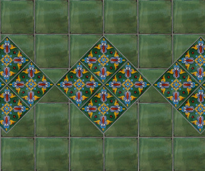 Green Oasis Talavera Mexican Tile