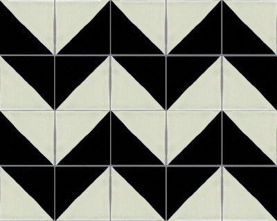 Black Harlequin Talavera Mexican Tile