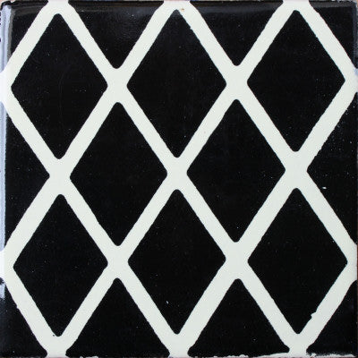 Black Diamonds Talavera Mexican Tile