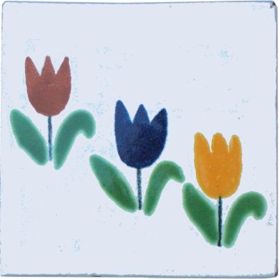Tulips Talavera Mexican Tile