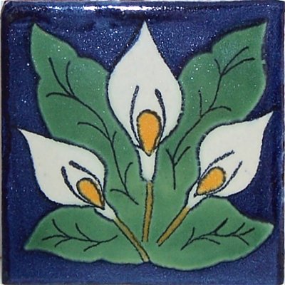 Three Lily Design Talavera Mexican Tile