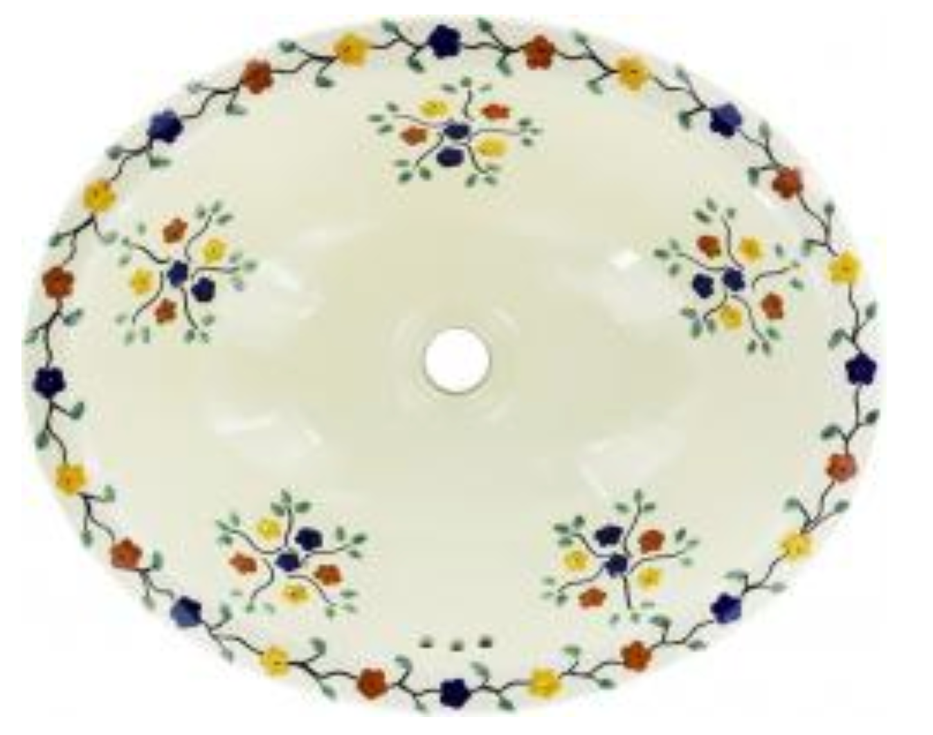 Custom Oval Talavera Bouquet Sink