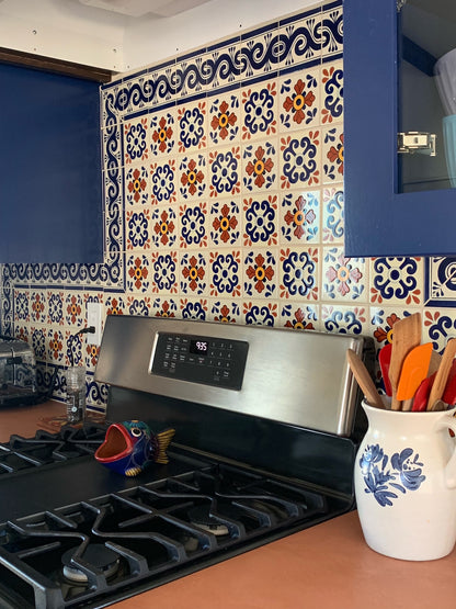 Blue Seville Talavera Mexican Tile