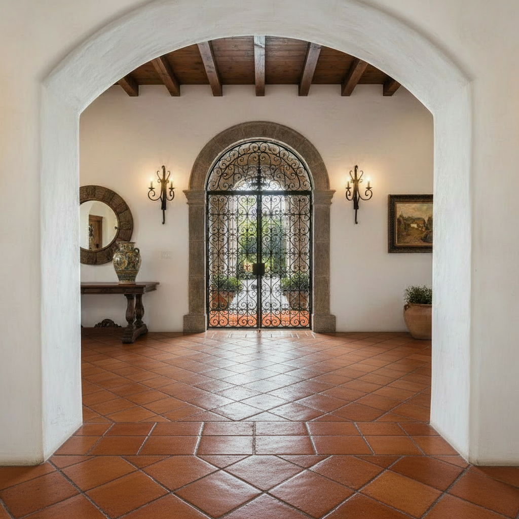 12" Square Lincoln Mexican Floor Tile