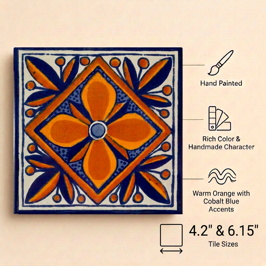 Mendoza tile graphic with ampersand between sizes