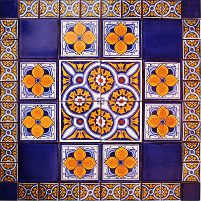 Alcoba Mexican Tile Backsplash Mural