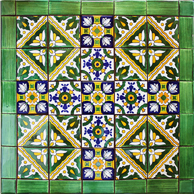 Almaden Mexican Tile Backsplash Mural