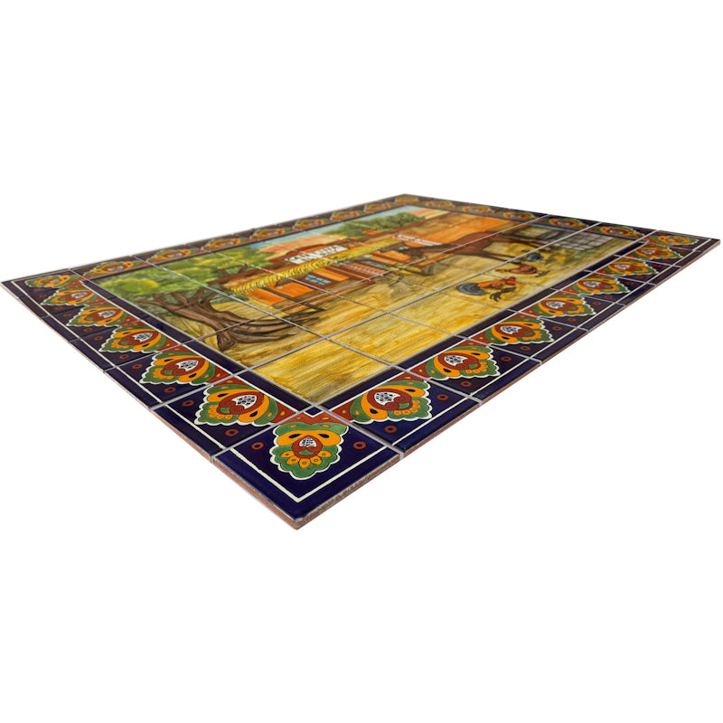 Cantina El Rey Hacienda – Talavera Tile Backsplash Mexican Mural