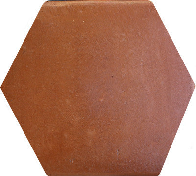12" Hexagon Clay Saltillo Tile