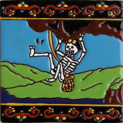 Cliffhanger Day Of The Dead Clay Tile
