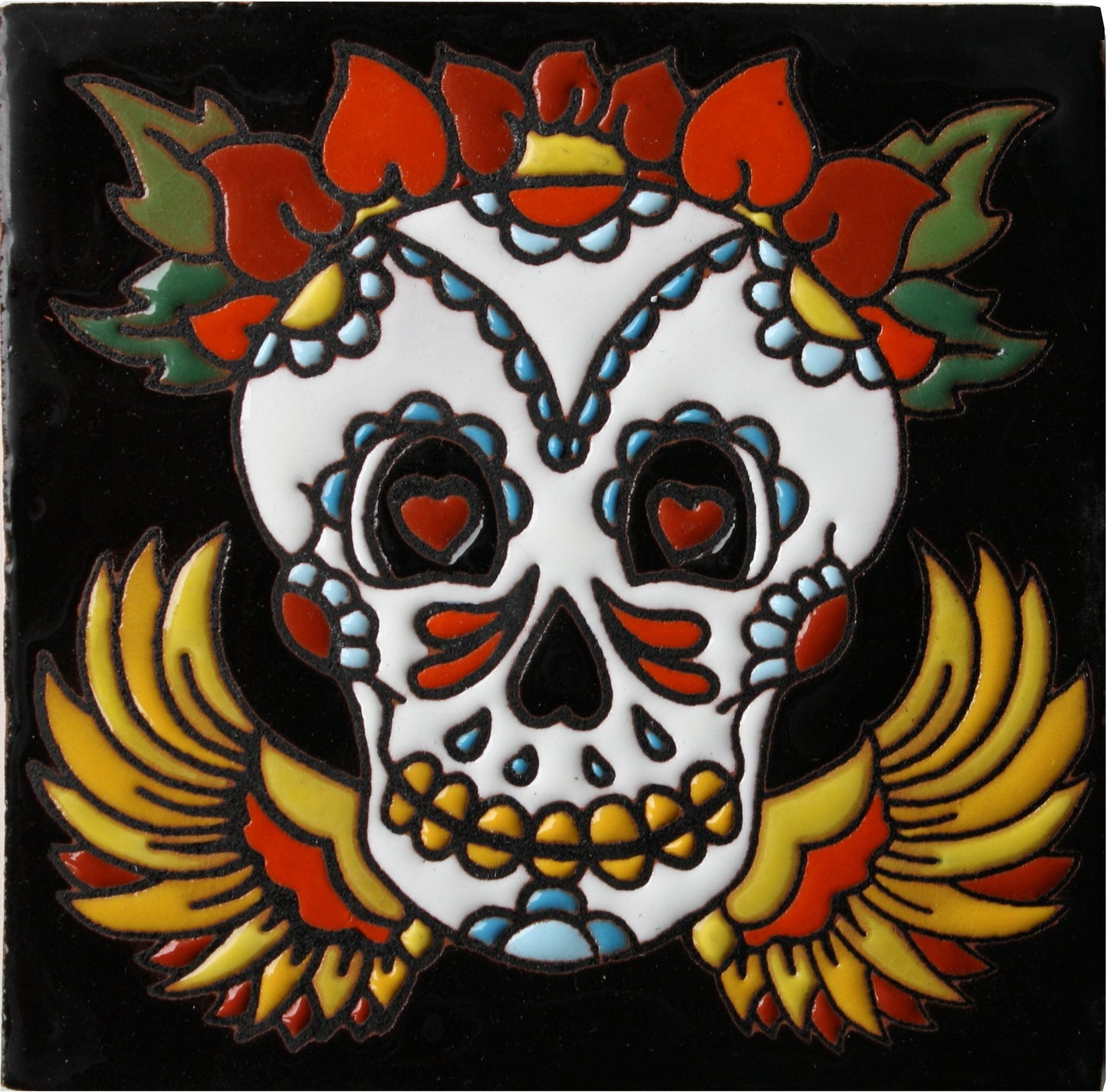 La Catrina Lovely Death Day Of The Dead Clay Tile