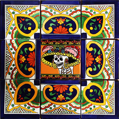 Pola Mexican Tile Backsplash Mural