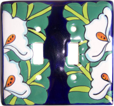 Lily Talavera Ceramic Double Switch Plate