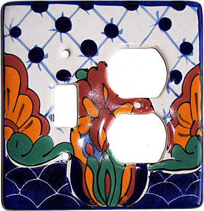 Turtle Talavera Toggle Outlet Switch Plate