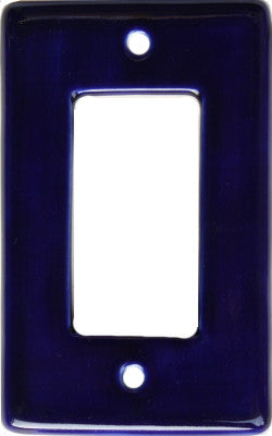Cobalt Blue Talavera Single Decora Switchplate